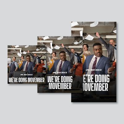 Photo of Canva Movember workplace social media templates.