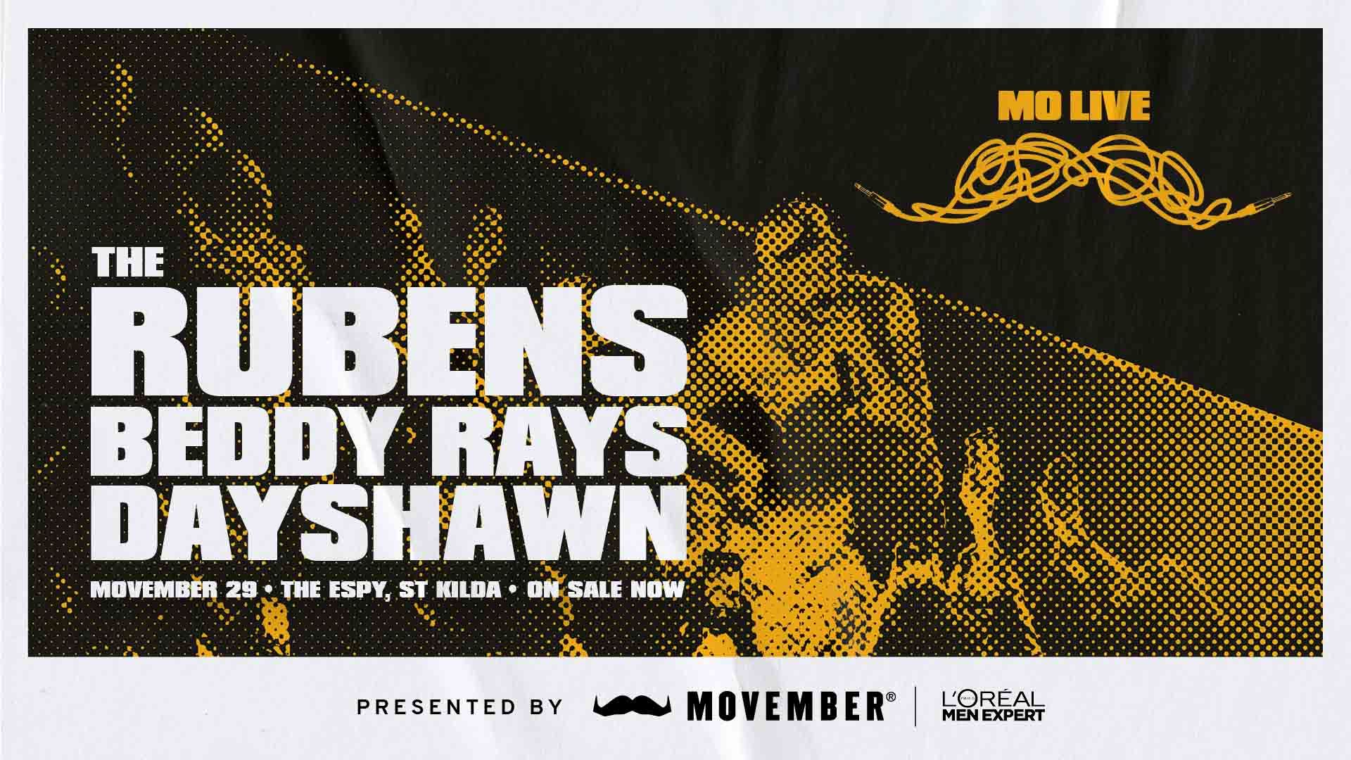 Promotional poster showing the Mo Live concert line-up.